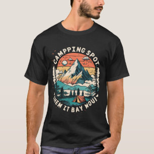Camiseta Retro Camping Spot - Adventure Mountain y