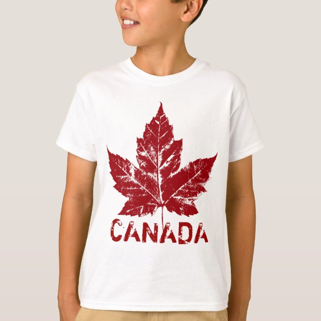 Camiseta Retro Canada de Guay para niños (Anverso)