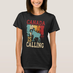 Camiseta Retro Canadá llama canadiense a turistas de época