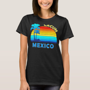 Camiseta Retro Cancún Mexico Beach Summer Tropical Souvenir