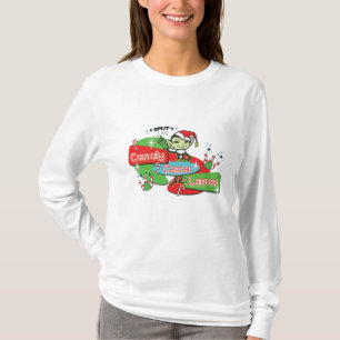 Camiseta Retro Candy Cane Lanes Bowling Elf