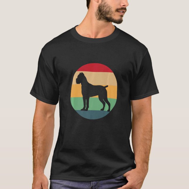 Camiseta Retro Cane Corso Dog Italian Mastiff Premium (Anverso)