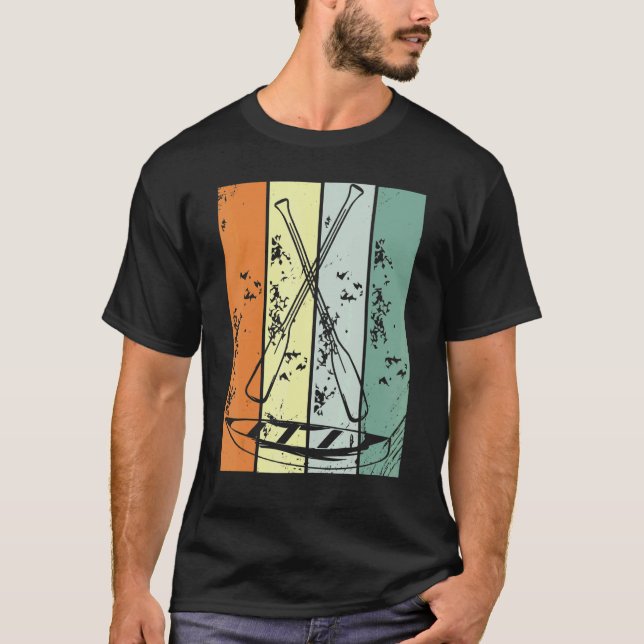 Camiseta Retro Canoeing Paddle Paddling Canoeist Kayak Kaya (Anverso)