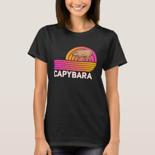 Camiseta Retro Capybara Arte De Novedad Vintage Para Amor A