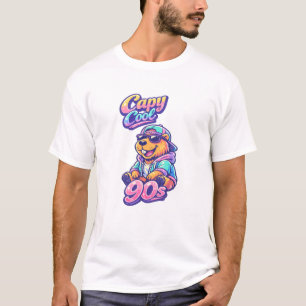 Camiseta Retro Capybara de los 90   Estética Capy 