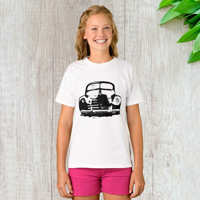 Camiseta Retro Car Chicas (Subido por el creador)