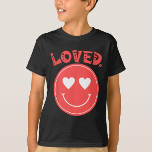 Camiseta Retro Cara Feliz Corazón Amado Sonrisa Ca