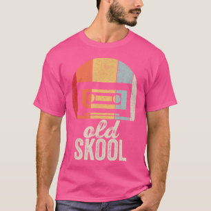 Camiseta Retro Cassette Cinta Cinta Cinta de la vieja escue