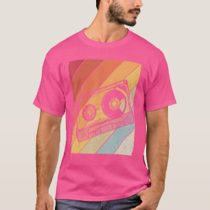 Camiseta Retro Cassette Music Cassette Vintage Tape 80s Mi