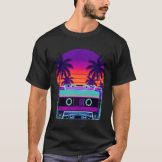 Camiseta Retro Cassette Sunset