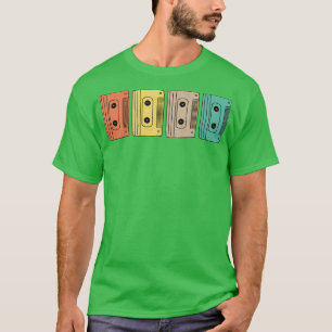 Camiseta Retro Cassette Tape Old School 80s Music Lover Gif
