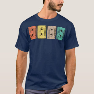 Camiseta Retro Cassette Tape Old School 80s Music Lover Gif