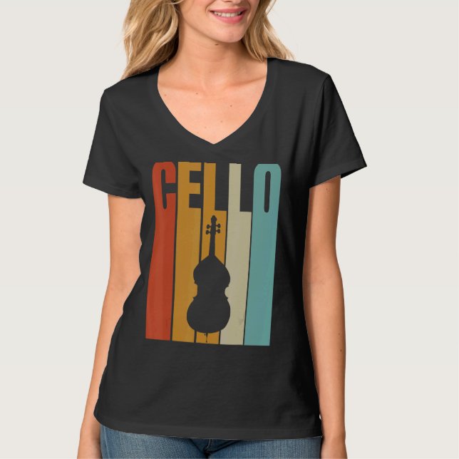 Camiseta Retro Cello Guay Cello Player (Anverso)