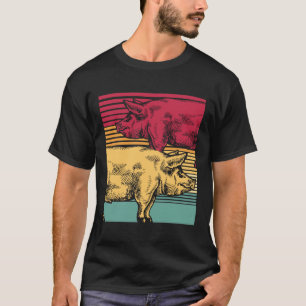 Camiseta Retro cerdo