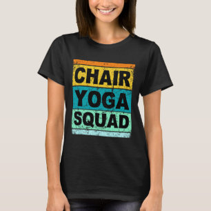 Camiseta Retro Chair Yoga Squad divertida para hom