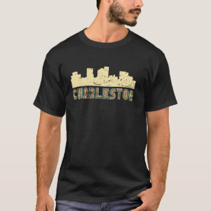 Camiseta Retro Charleston Skyline Vintage Cityscape Charles