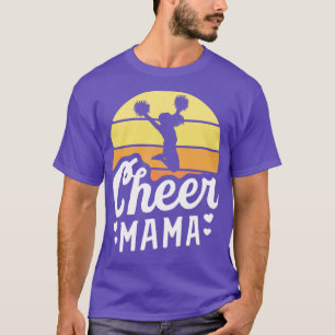 Camiseta Retro Cheer Mama Shirt Cheerleader Mom Gifts Cheer