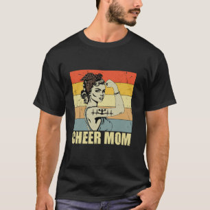 Camiseta Retro Cheer Mom Sport Lover Gift Vintage Mothers D