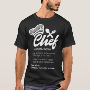 Camiseta Retro Chef Definición Cocina Guru Jefe Cook 1