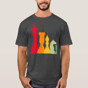 Camiseta Retro Chess Board Games Card Games Dice Game Night