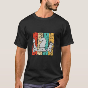 Camiseta Retro Chess Lover Piece Bishop Knight & Rook