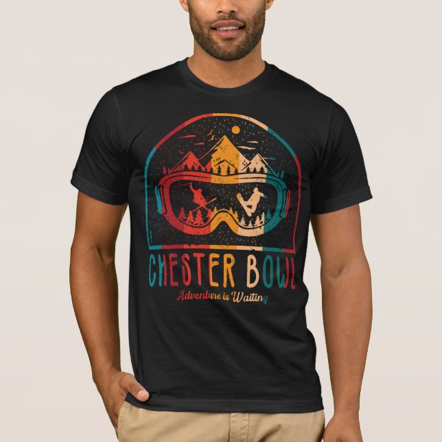Camiseta Retro Chester Bowl Ski Adventure (Anverso)
