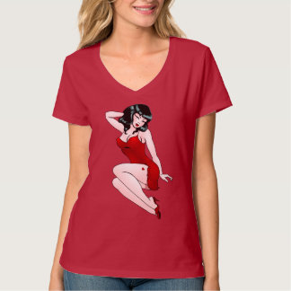 Camiseta retro Chica Pinup camiseta 50