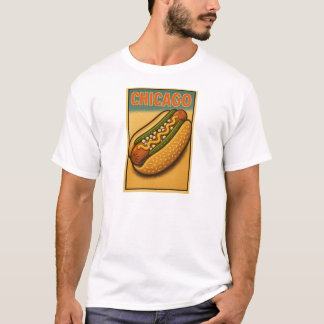 Camiseta Retro Chicago Hot Dog