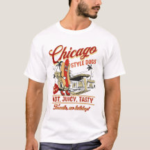 Camiseta Retro Chicago Style Hot Dogs