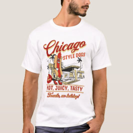 Camiseta Retro Chicago Style Hot Dogs