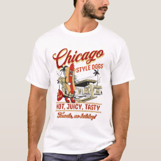 Camiseta Retro Chicago Style Hot Dogs