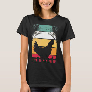 Camiseta Retro Chicken Vintage Farm Animal Men Women Kids