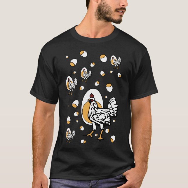 Camiseta Retro Chickens   (Anverso)