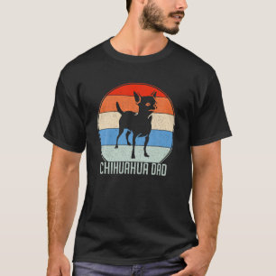 Camiseta Retro Chihuahua Dad Gira Chi-Chi Daddy Dog Owner P