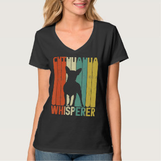 Camiseta Retro Chihuahua Whisperer Perros pequeños de época
