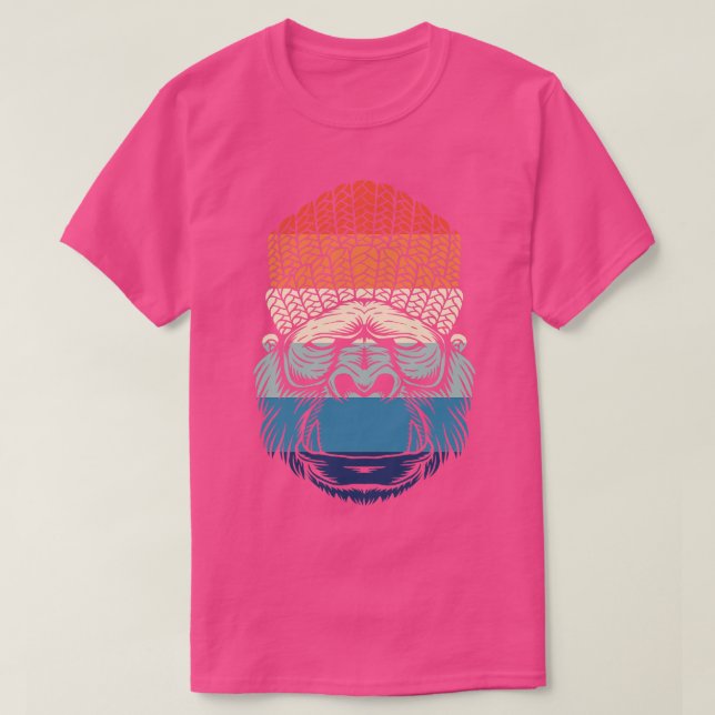 Camiseta Retro Chill Gorilla (Diseño del anverso)