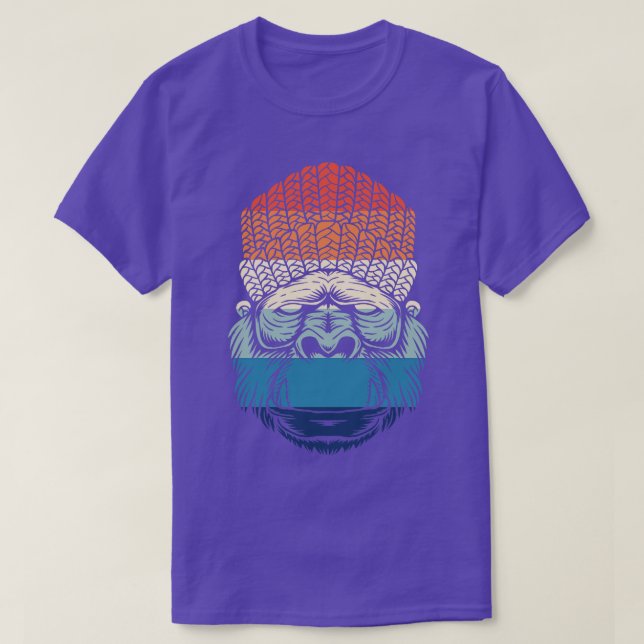 Camiseta Retro Chill Gorilla (Diseño del anverso)