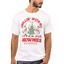 Retro Chillin' Con Mis Navidades Snowmies
