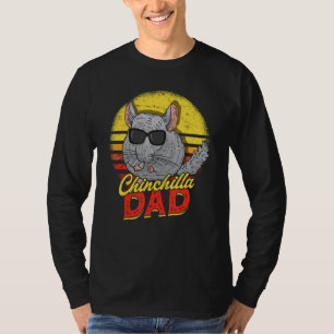 Camiseta Retro Chinchilla Dad Mascota Rodent Chinchilla Due