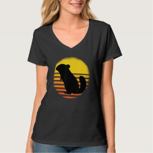 Camiseta Retro Chinchilla Mascota de bolsillo Rodent Chinch