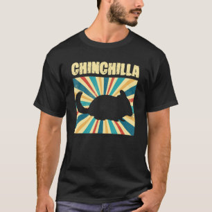 Camiseta Retro Chinchilla Mascota Rodent Chinchillas Lover