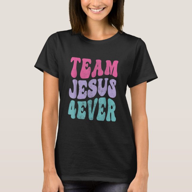 Camiseta Retro Christianity Faith Christ Lord Savior 4ever  (Anverso)