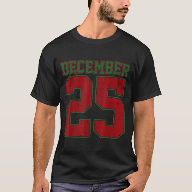 Camiseta Retro Christmas Shirts Men Women December 25 Xmas  (Anverso)