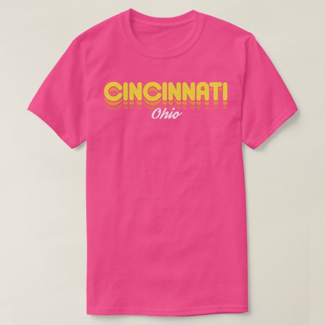 Camiseta Retro Cincinnati Ohio (Diseño del anverso)