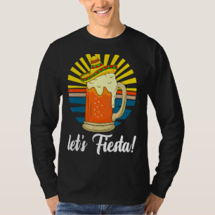 Camiseta Retro Cinco De Mayo Cerveza Sombrero Cinco De Drin