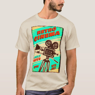 Camiseta Retro CINEMA Poster