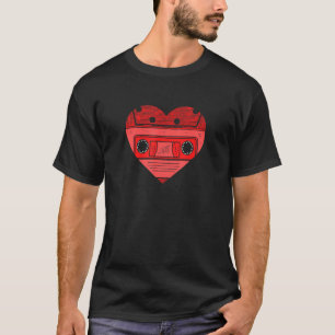 Camiseta Retro Cinta Cinta Cinta Cardíaca Vintage 80s Diseñ