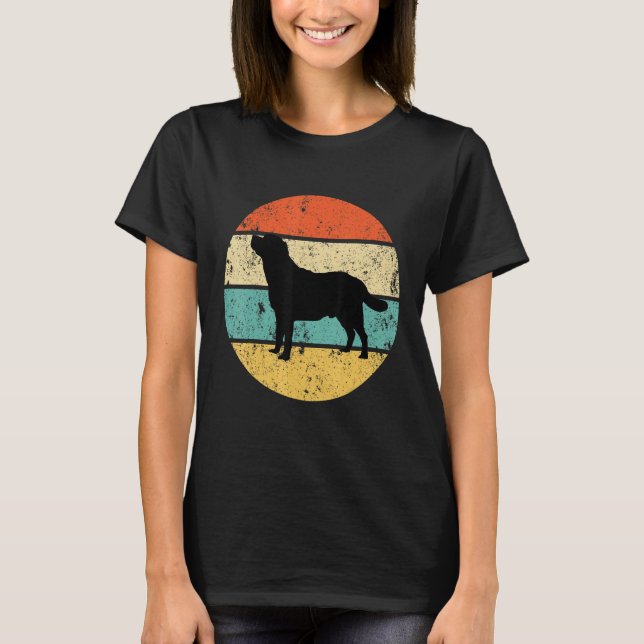 Camiseta Retro Circular Labrador Perro Animal Cuse Laborato (Anverso)