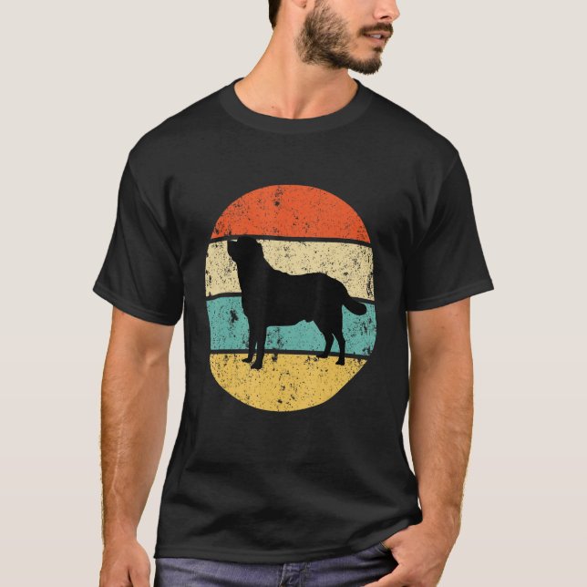 Camiseta Retro Circular Labrador Perro Animal Cuse Laborato (Anverso)