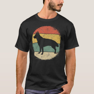 Camiseta Retro Circular Propietario de Pastor Alemán Perro 